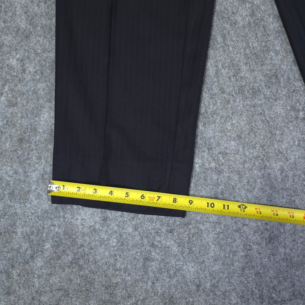 Canali Mens 3 Button Suit Dark Navy Pinstripe Made in Italy Wool  size 44R - Picture 16 of 16